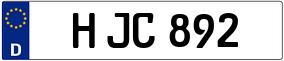 Trailer License Plate